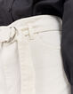 Jean ancho blanco high waist cinturón mujer-4