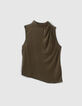 Top lichen jacquard motif army vibes Femme-5