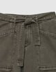 Vervaagde Khaki Battle Jeans Dames-3