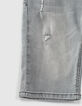 Medium Grey Jungenjeansbermudas mit Used-Optik -4