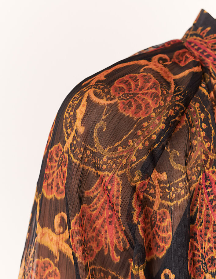 Blouse en voile imprimé fleur des sables femme-7