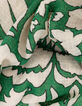 Robe verte imprimé maxi tropical Femme-7
