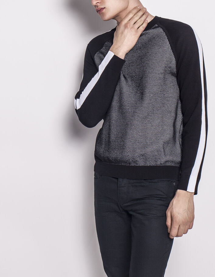 Pull bicolore homme-1