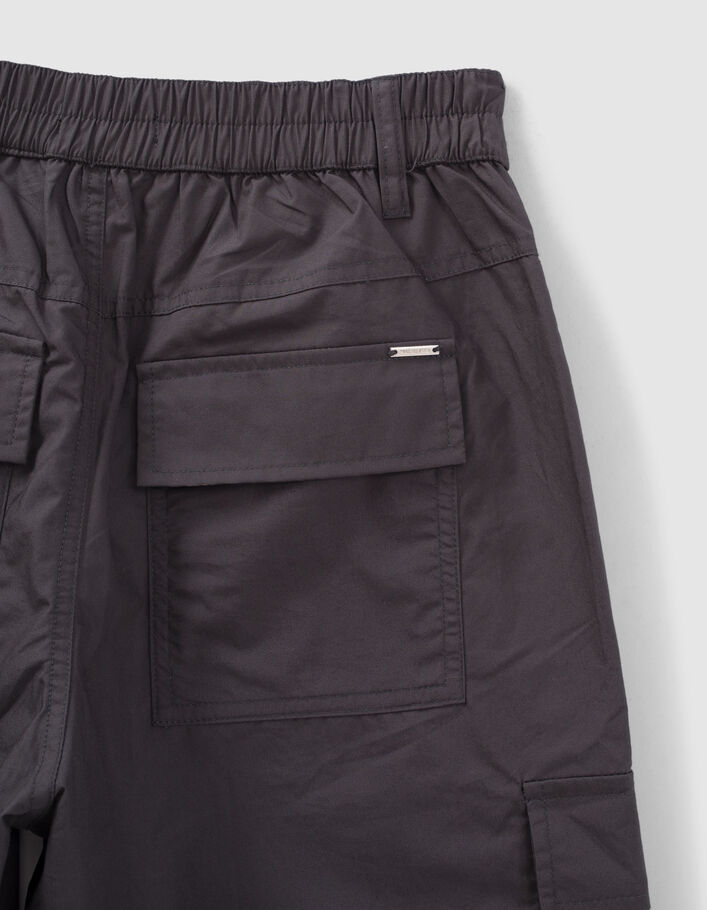 Pantalón battle gris lona paracaídas niña-7
