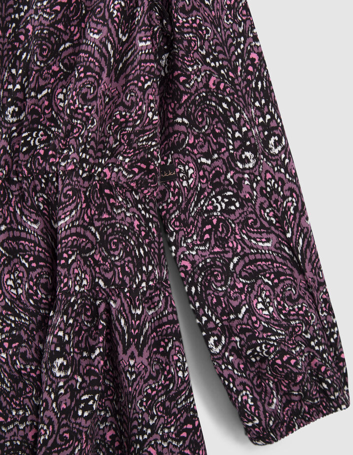Girls’ pink paisley print LENZING™ ECOVERO™ dress - IKKS