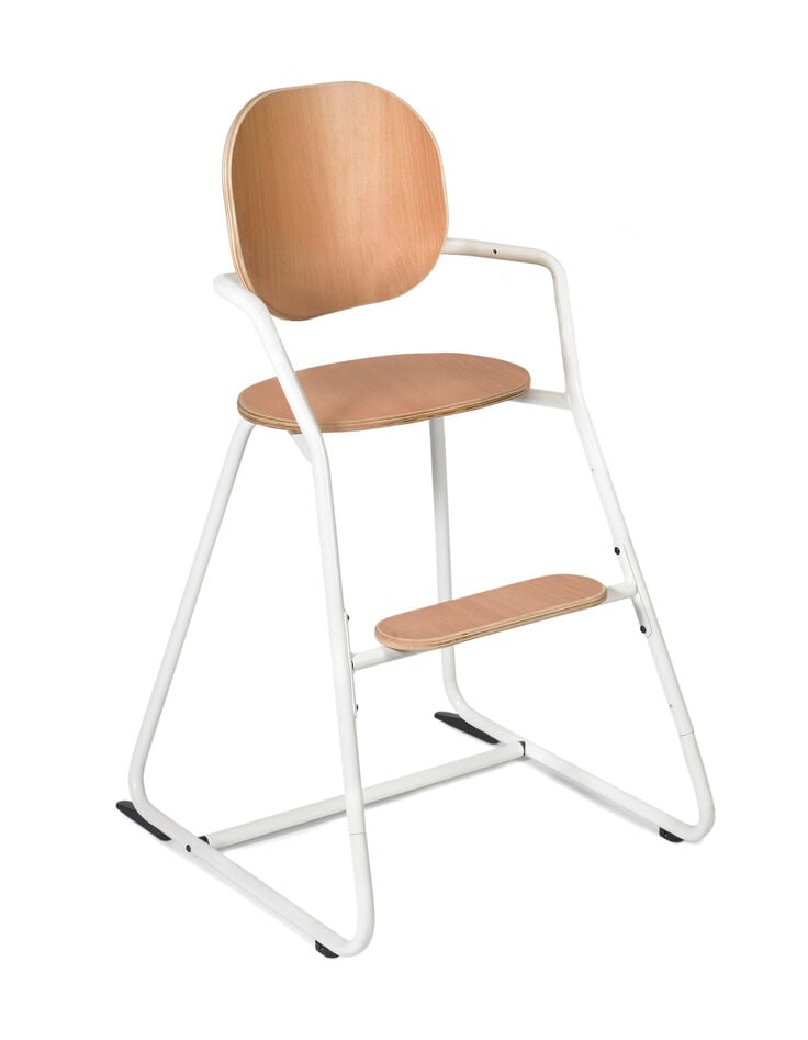 CHARLIE CRANE Tibu beech and white flexible high chair-1 CHARLIE CRANE Tibu beech and white flexible high chair-1