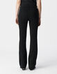 Jean flare noir taille haute Waterless Femme-3