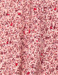 Robe rose imprimé fleuri fille-10