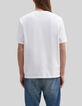 Gender Free-T-shirt blanc coton bio broderie Mixte-2 Gender Free-T-shirt blanc coton bio broderie Mixte-2