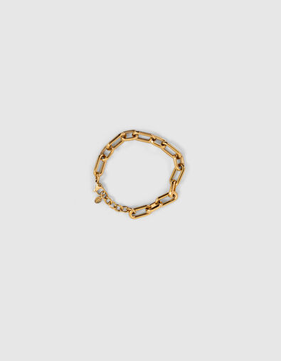 Bracelet doré en grosse maille femme - IKKS