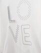 Girls’ ecru sport T-shirt with tie-dye bra top-6