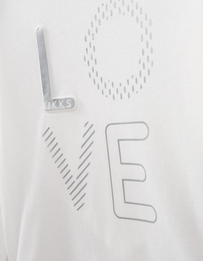 T-shirt sport écru avec brassière tie and dye fille -6