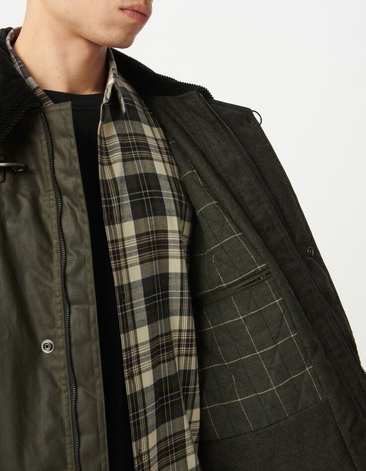 Herrenparka aus gewachstem Stoff-4 Herrenparka aus gewachstem Stoff-4
