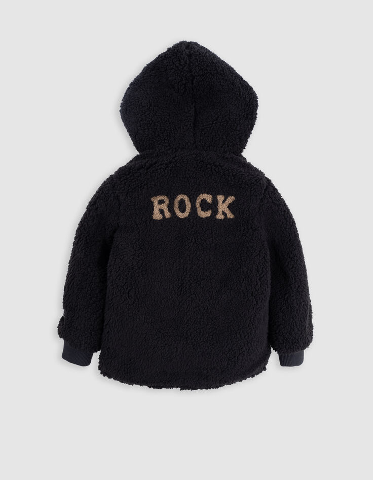 Parka 3 en 1 negra con plumas reversible niño-4 Parka 3 en 1 negra con plumas reversible niño-4