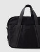 Sac noir en nylon cuir homme-6