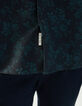 Camisa azul oscuro de pana fina con estampado flores hombre-4
