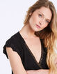 Robe cintrée en crêpe de viscose détails bijoux-6