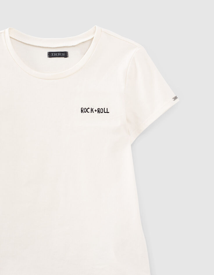 Combi courte 2 en 1 noire avec T-shirt fille-5