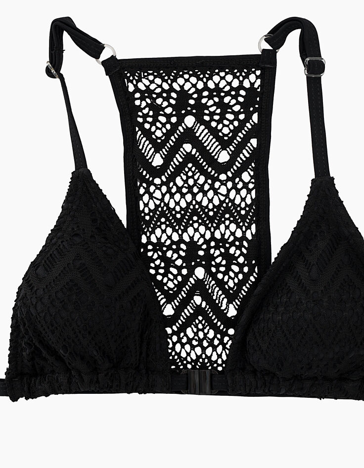 Bikini negro de encaje forrado ni&ntilde;a-2