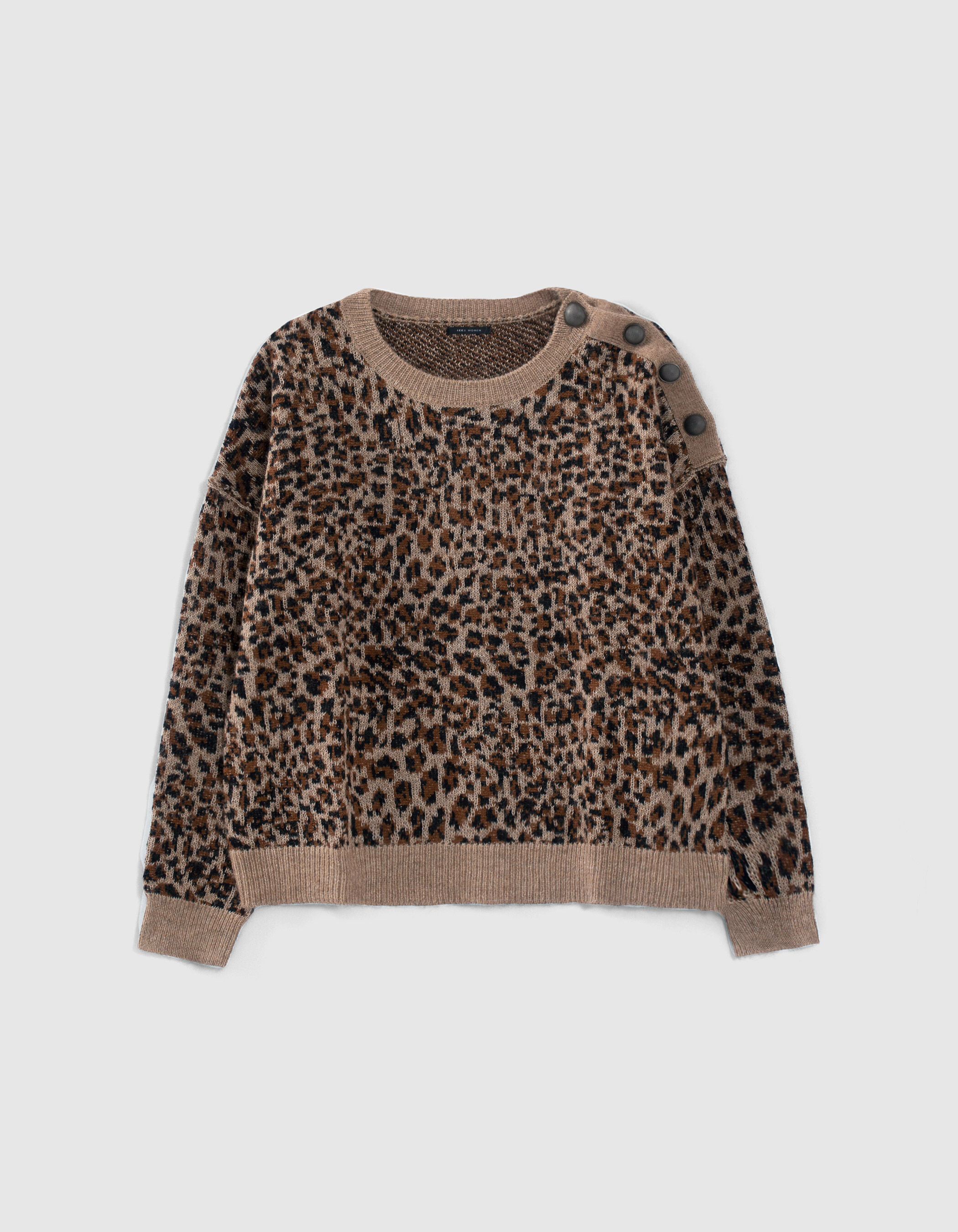Pull imprime leopard femme discount