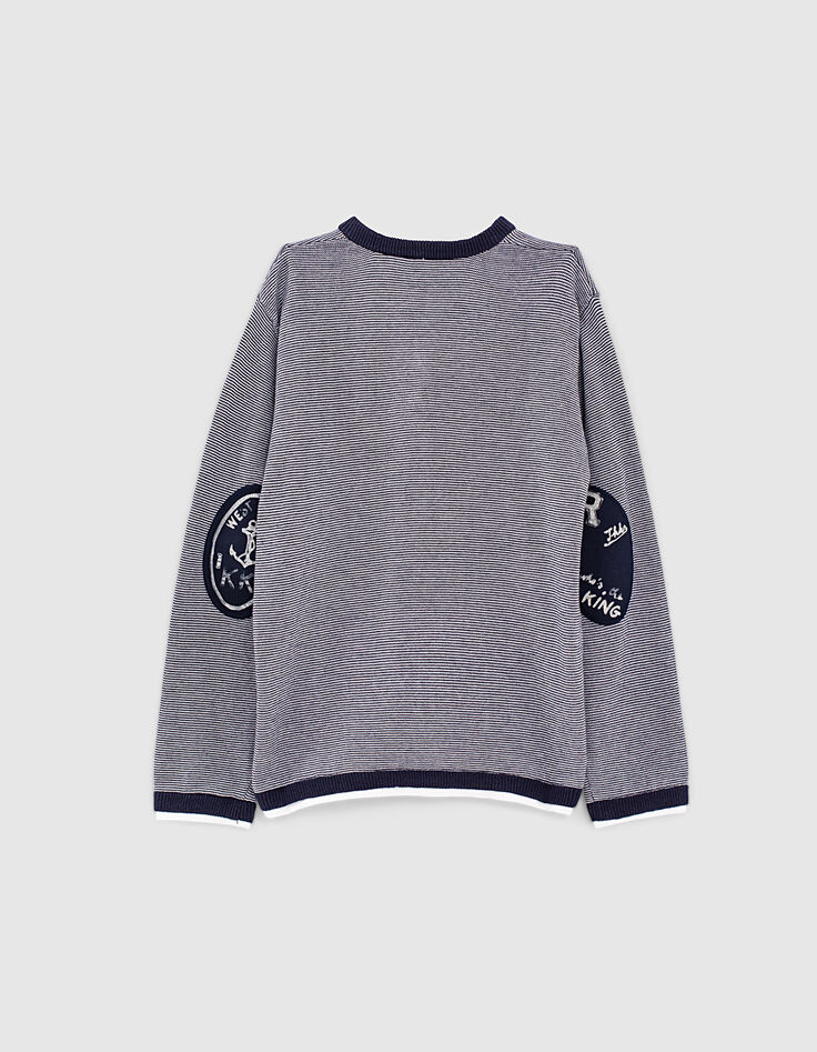 Jersey navy rayas con camiseta de efecto óptico niño -4