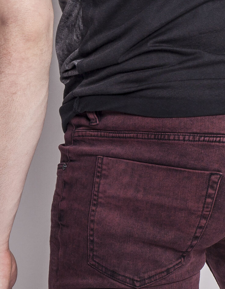 Vaquero slim rojo hombre-4