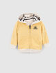Cardigan réversible rayé et jaune bébé garçon-3