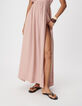 Women's pink long dress with Lyocell&reg; straps-4
