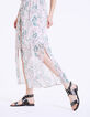 Robe longue imprimé Tropical Garden métallisé femme-4