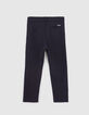 Boys’ navy knit trousers-3