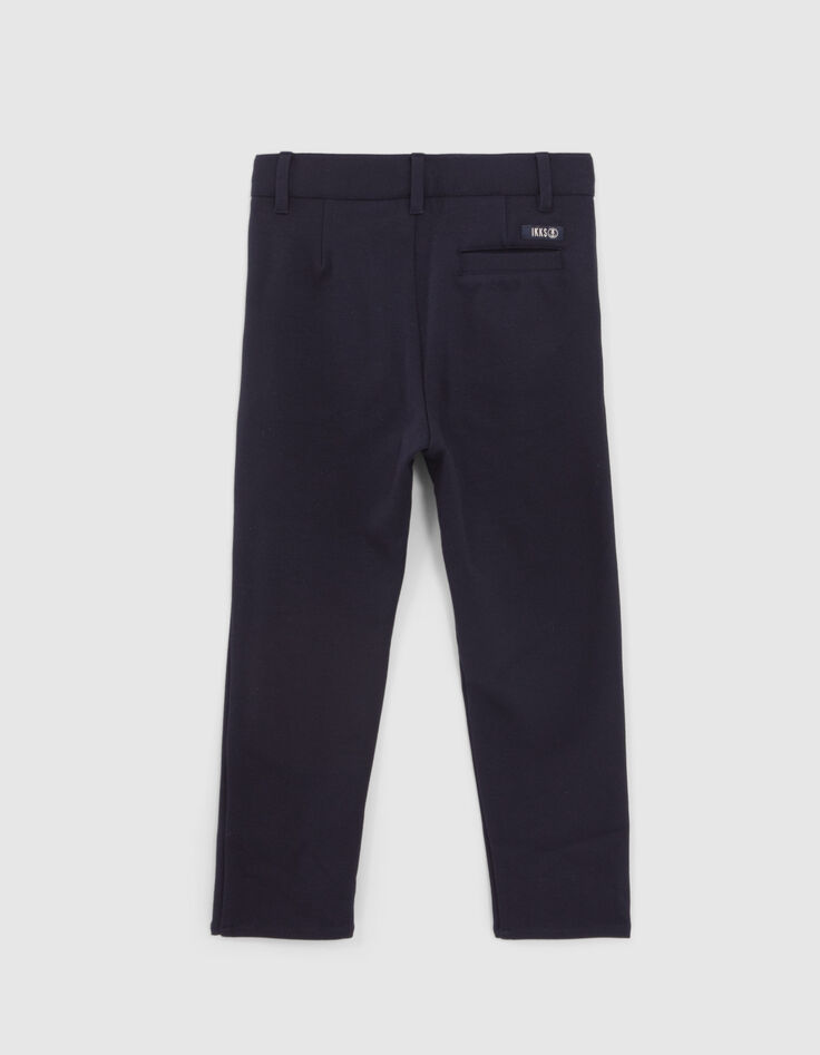 Boys’ navy knit trousers-3