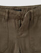 Khaki FLARE-Mädchenhose aus LYOCELL® im Zimmermannslook-6