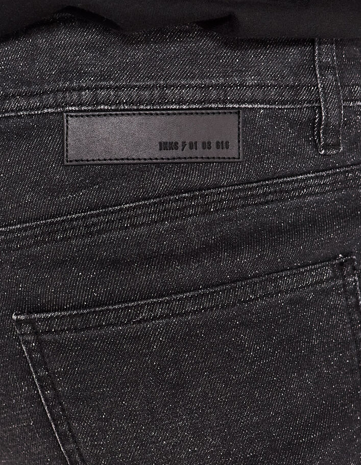 Zwarte SLIM jeans gemêleerd effect Jorgen Heren - IKKS