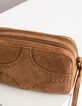 Women’s The Small Messenger studded suede clutch-4