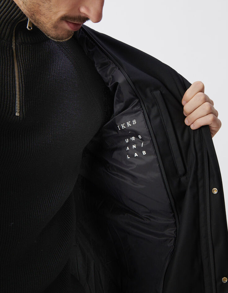 Parka noire parementure amovible Homme-6
