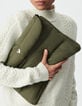Women’s khaki quilted nylon computer case-6 Women’s khaki quilted nylon computer case-6
