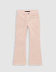 Vaqueros FLARE rosa waterless bolsillos parche ni&ntilde;a-1