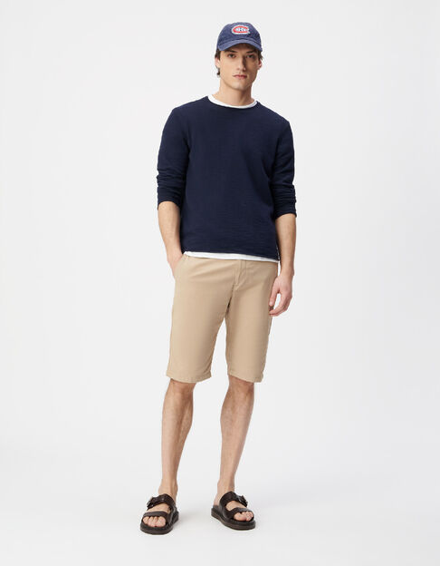Bermudas tipo CHINO TAPERED arena hombre - IKKS