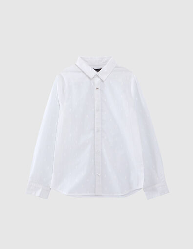Chemise blanche imprim&eacute; ancres gar&ccedil;on - IKKS
