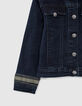 M&auml;dchenjeansjacke in Rinse-Waschung mit Stickerei-4