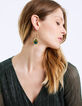 Boucles d'oreilles paon femme-6