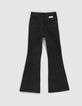 Black used skinny flare jeans meisjes-4