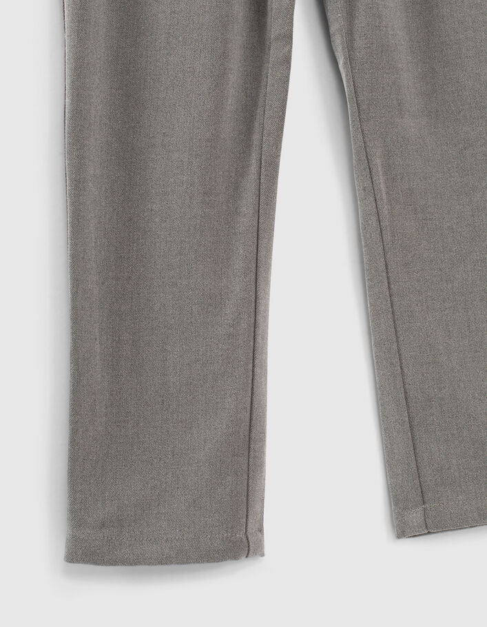 Pantalon chino gris garçon-5