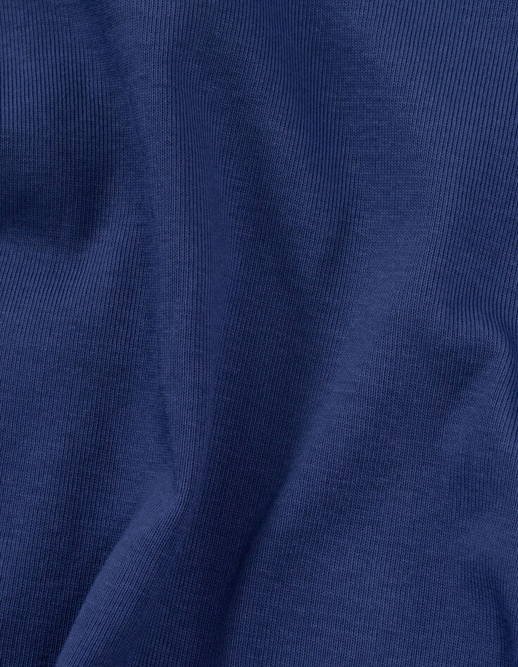 T-shirt bleu décolleté dos fille-7