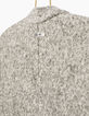 Cardigan gris &agrave; poches zipp&eacute;es fille-5
