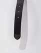 Ceinture jean en cuir noir passant femme-4