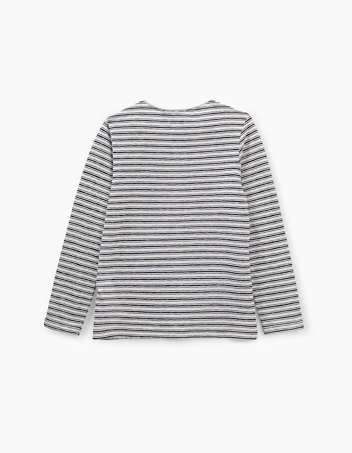 Girls’ 2-in-1 striped T-shirt with embroidered vest top - IKKS