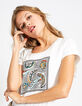 Cremeweißes T-Shirt mit Wax-Rahmen Bananas I.Code-2