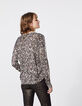 Jersey pico viscosa estampado plumas metalizado mujer-3