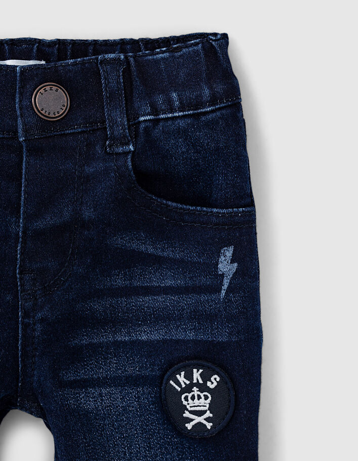 Vintage blue jeans met patch en print babyjongens  - IKKS